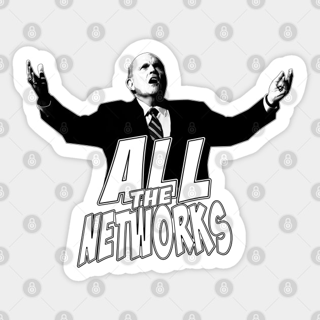Rudy Giuliani: All the Networks Sticker by CoolDojoBro